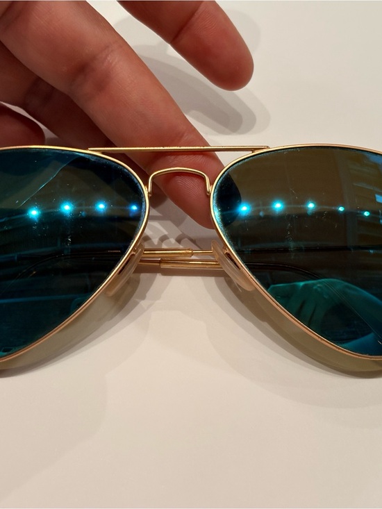 Ray-Ban polarized AVIATOR FLASH LENSES mirrored blue lenses main image 10